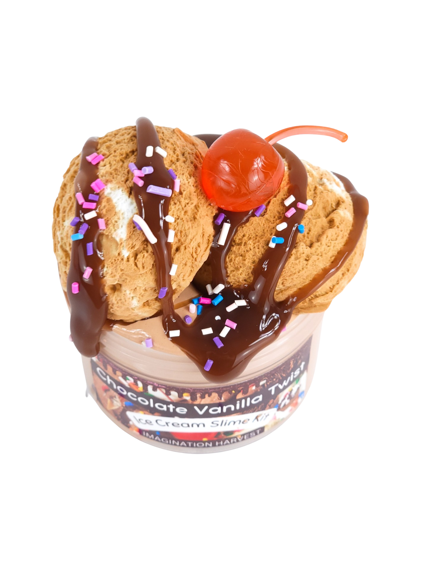 Chocolate Vanilla Twist Ice Cream Slime Kit