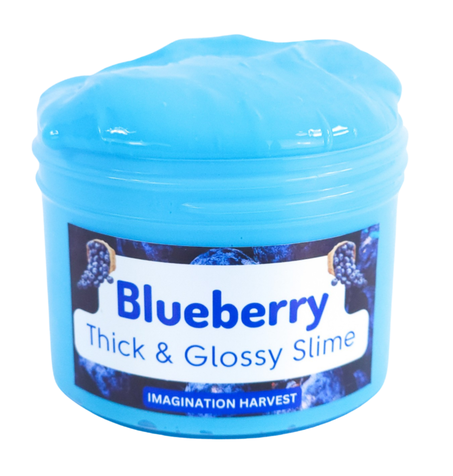 Blueberry Slime - Thick and Glossy Crunchy Slime