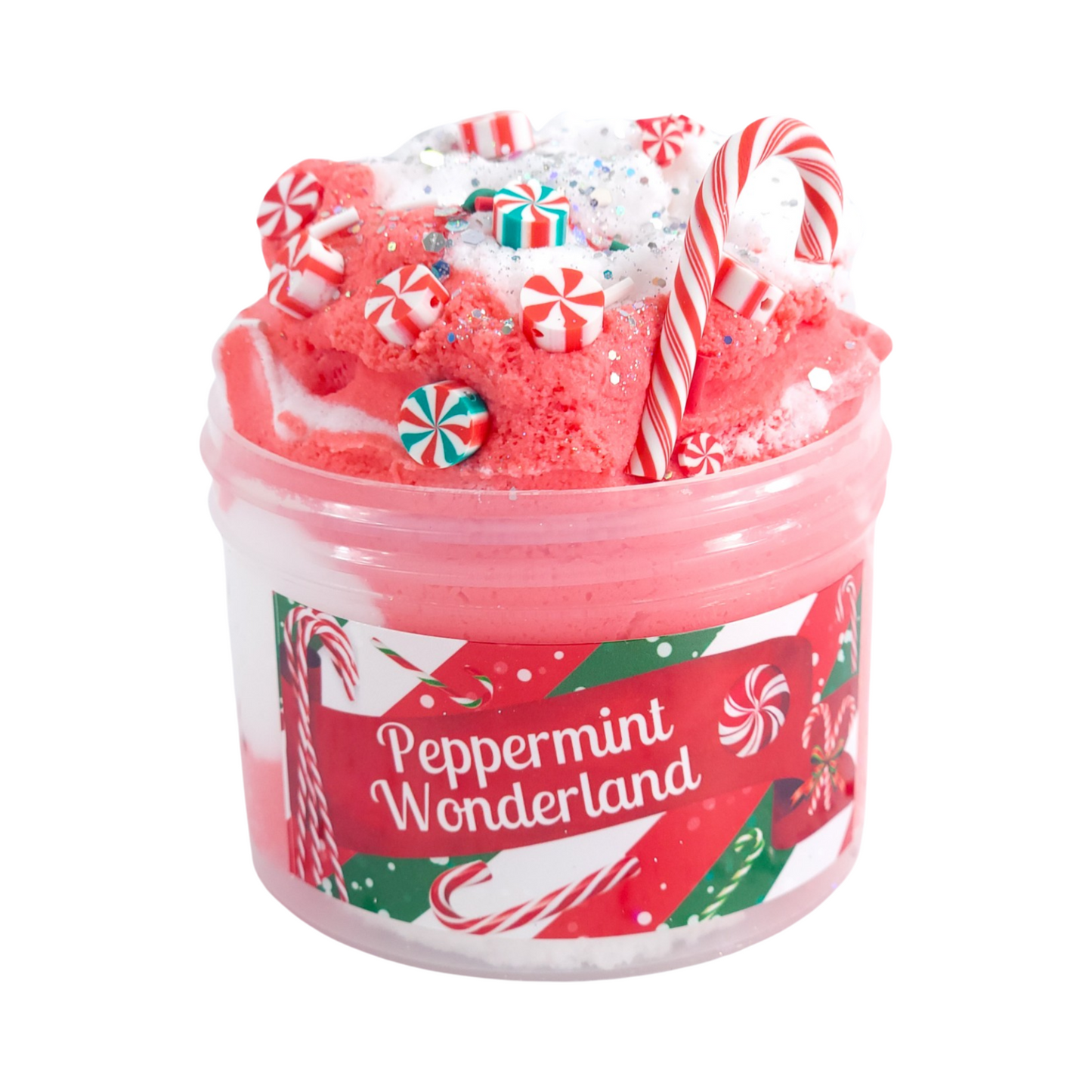 Peppermint Wonderland Christmas Slime - Cloud Slime