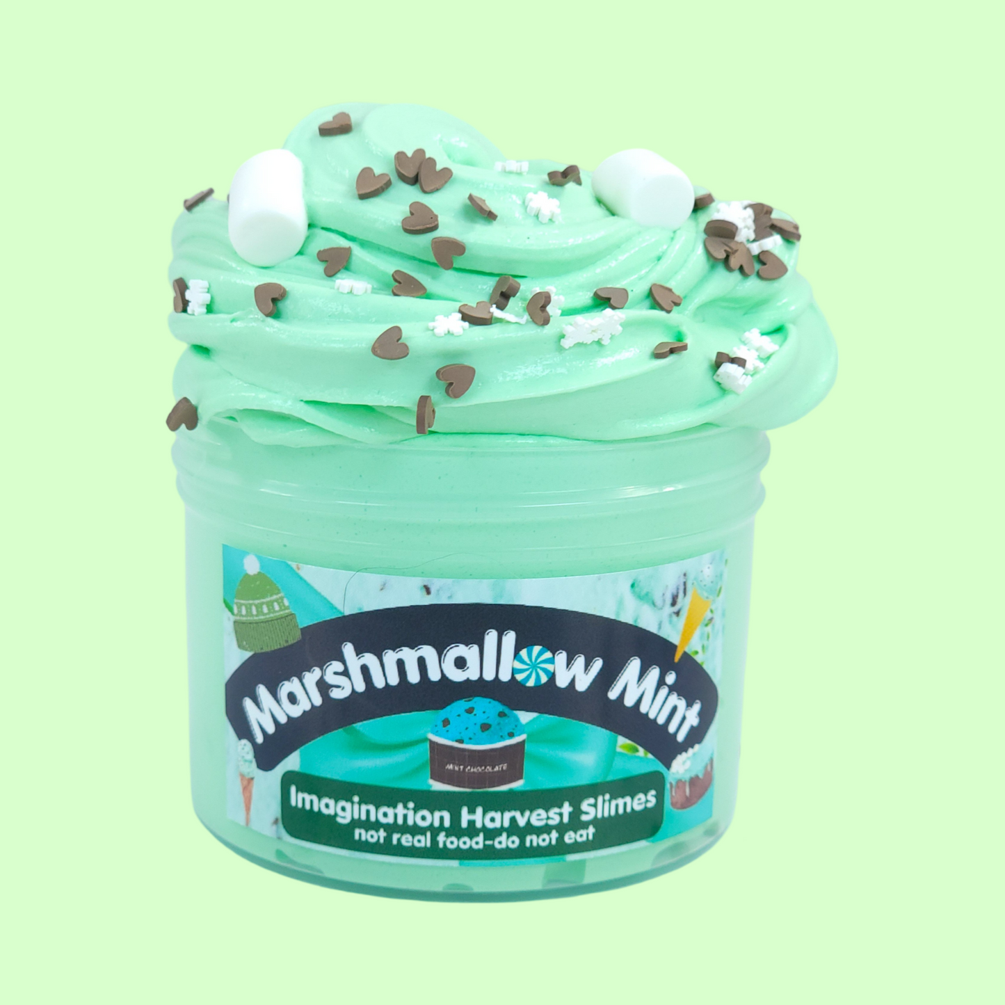 Marshmallow Mint Slime - Buttercream Slime
