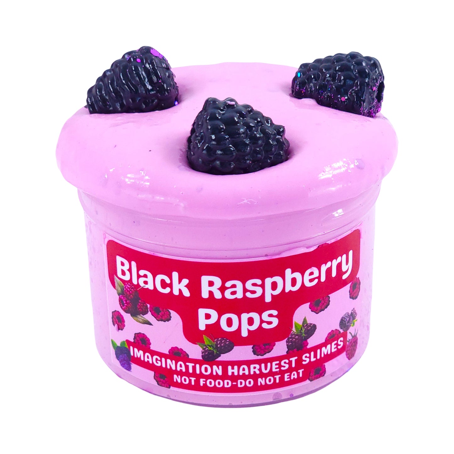 Black Raspberry Pop Slime - Thick and Glossy Slime