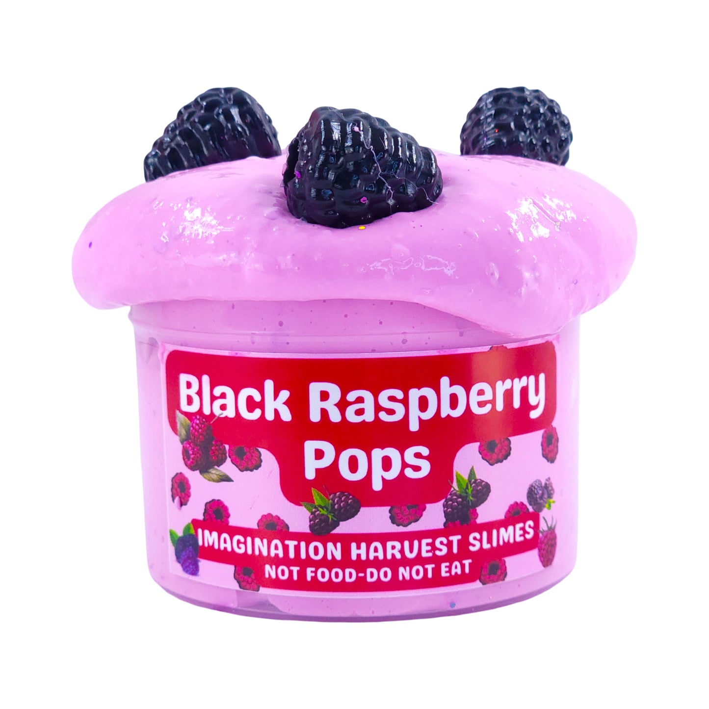 Black Raspberry Pop Slime - Thick and Glossy Slime