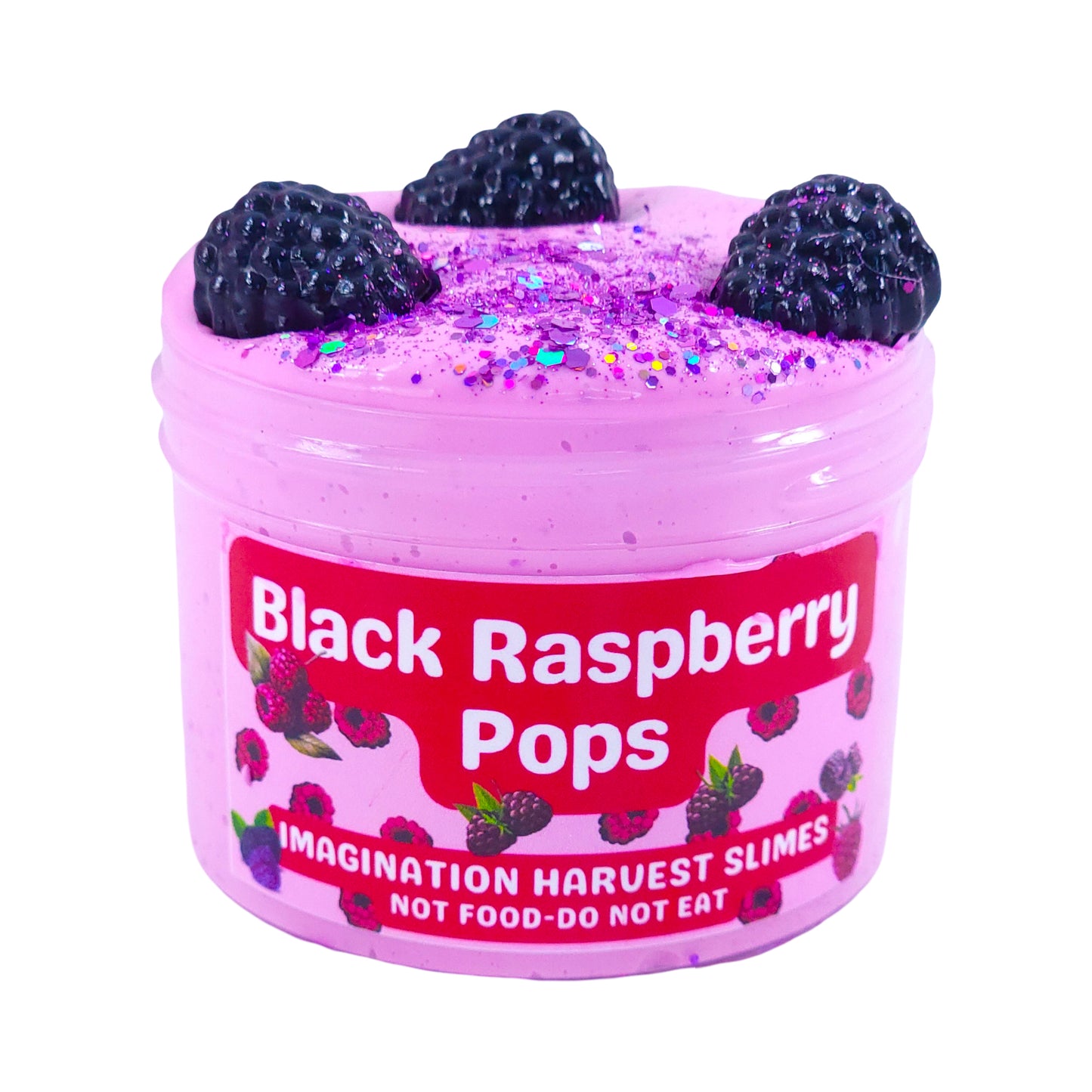 Black Raspberry Pop Slime - Thick and Glossy Slime