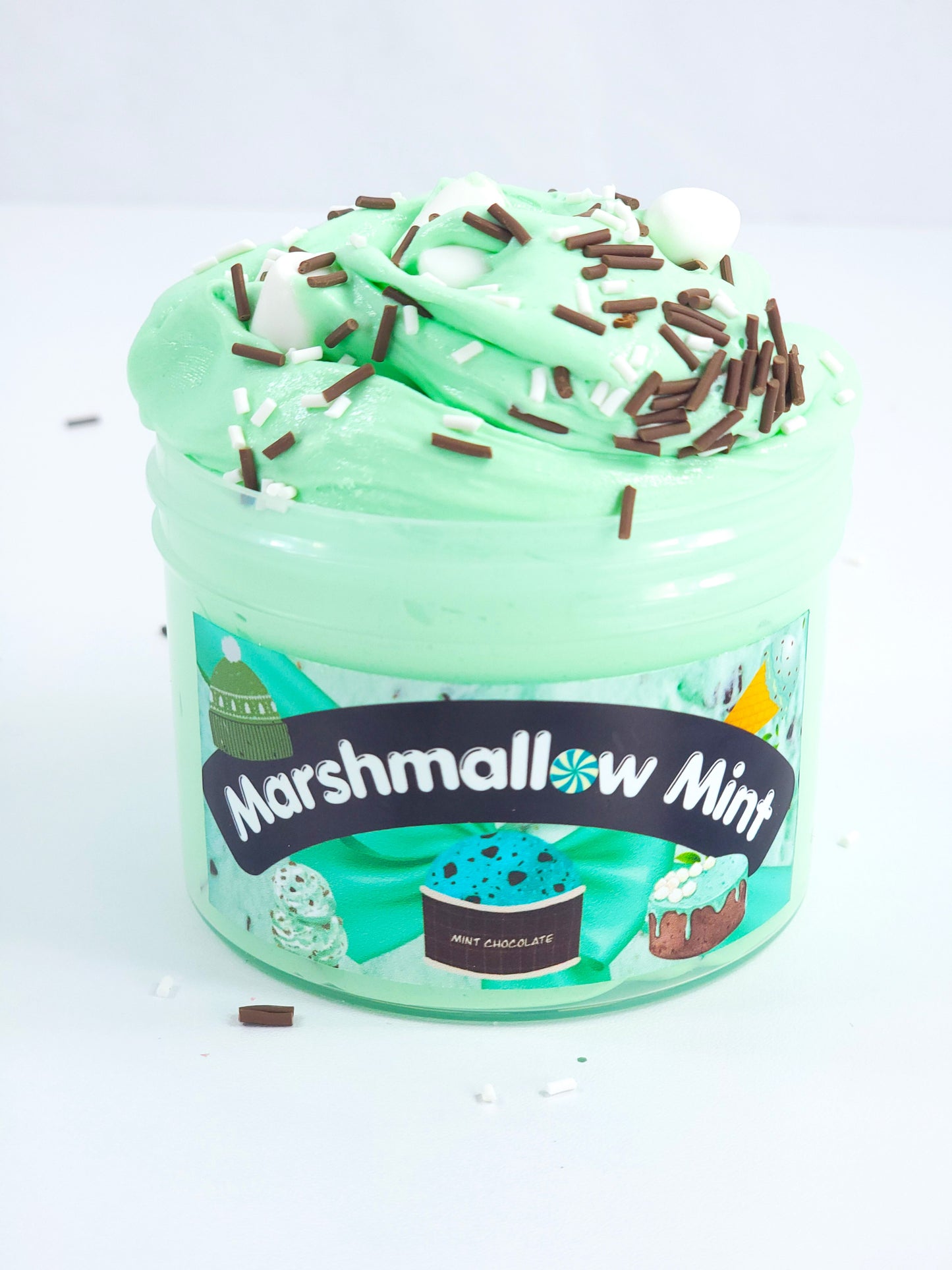 Marshmallow Mint Slime - Buttercream Slime