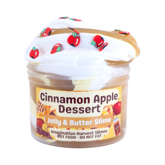 Apple Cinnamon Dessert Slime - Jelly and Butter Slime
