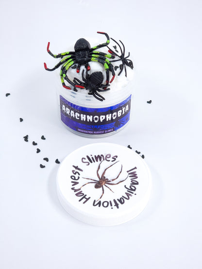 Arachnophobia Cloud Slime - Unscented Slime with Spiders
