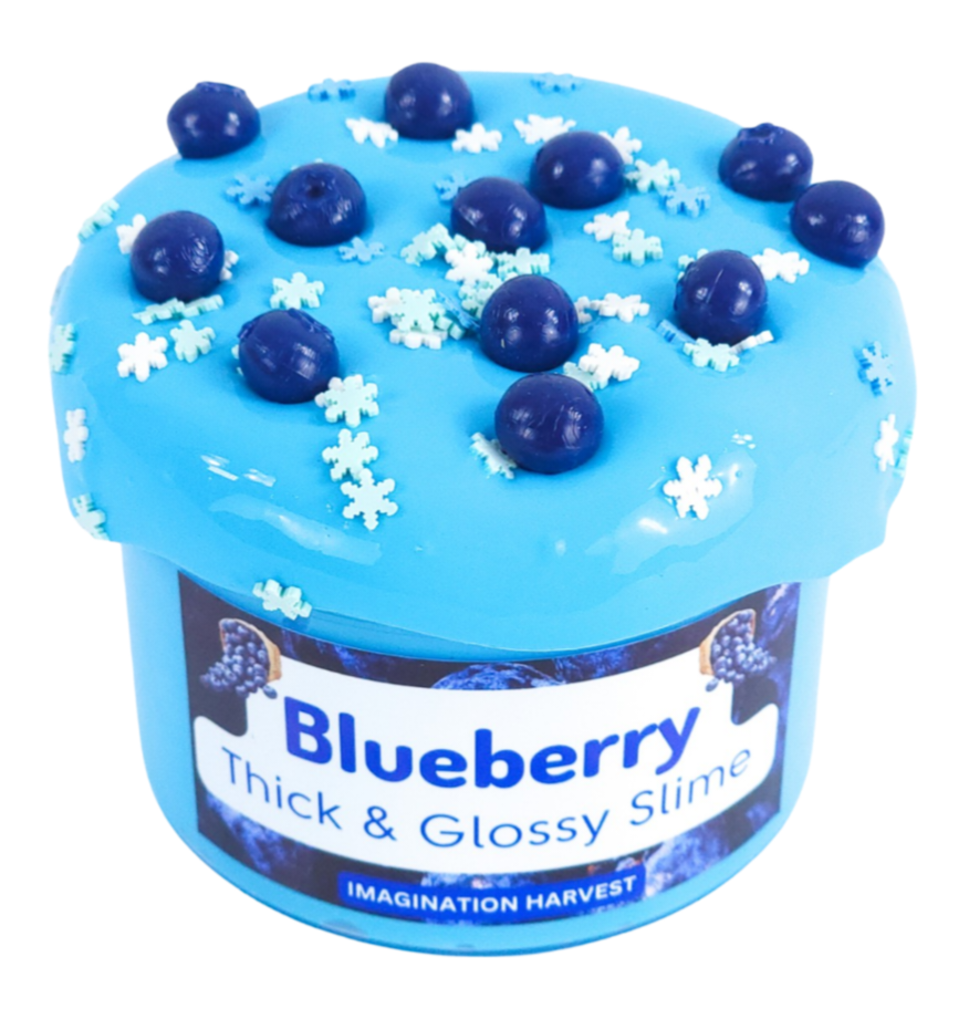Blueberry Slime - Thick and Glossy Crunchy Slime