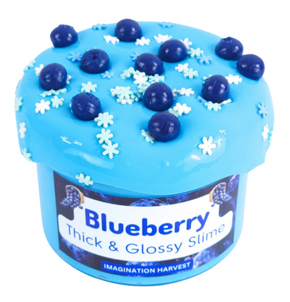 Blueberry Slime - Thick and Glossy Crunchy Slime
