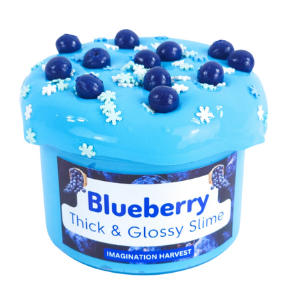 Blueberry Slime - Thick and Glossy Crunchy Slime