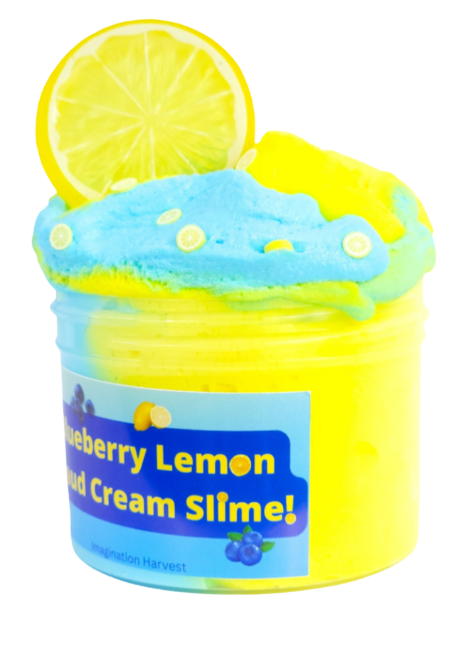 Blueberry Lemon Cloud Slime - Scented Slime