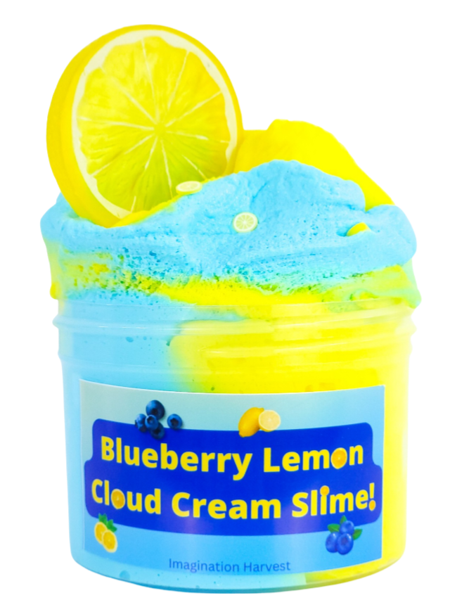 Blueberry Lemon Cloud Slime - Scented Slime