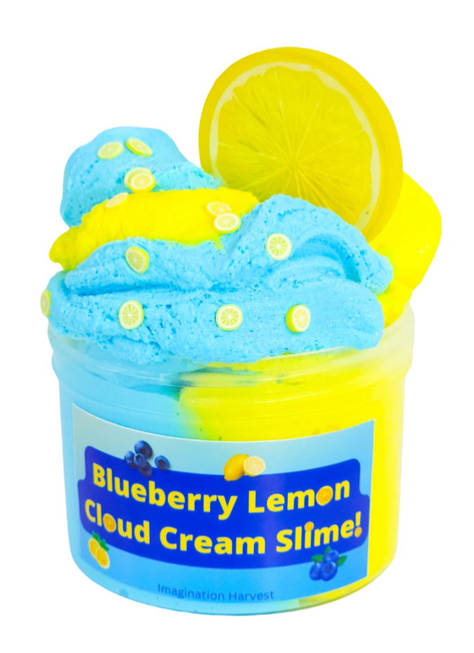Blueberry Lemon Cloud Slime - Scented Slime
