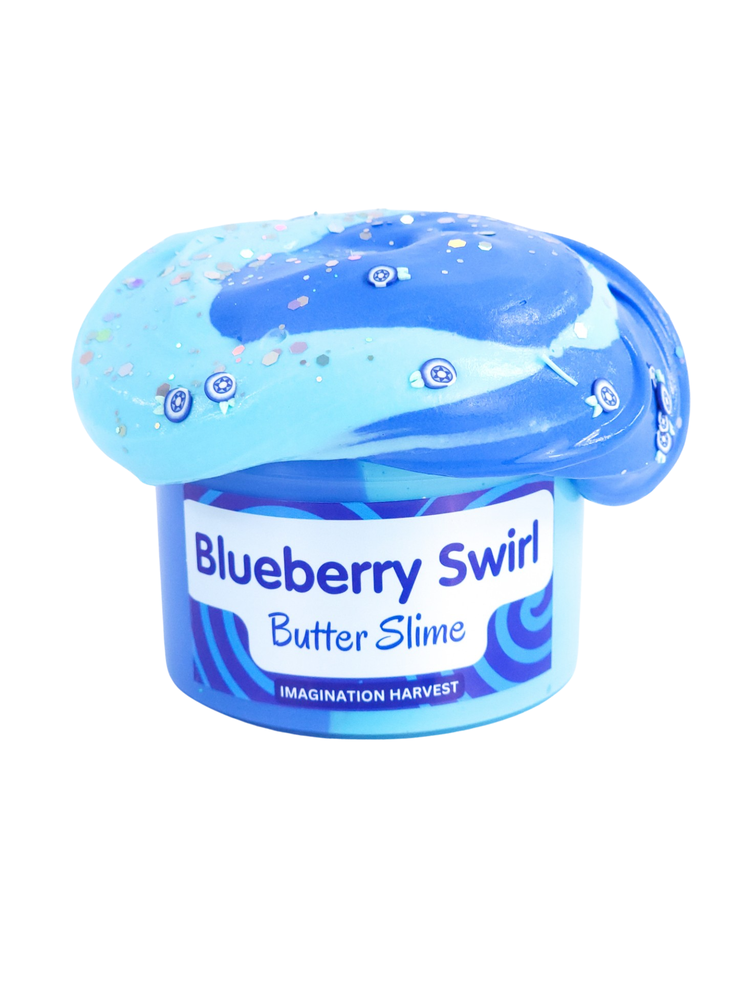 Blueberry Swirl Butter Slime