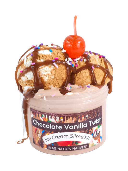 Chocolate Vanilla Twist Ice Cream Slime Kit