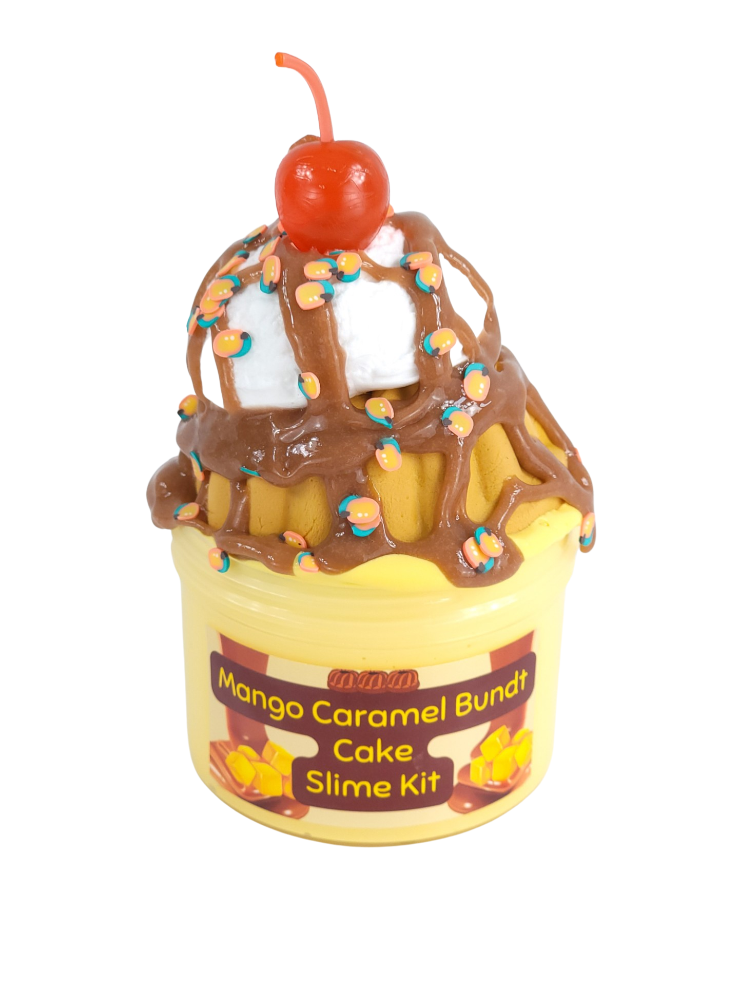 Mango Caramel Bundt Cake Slime Kit