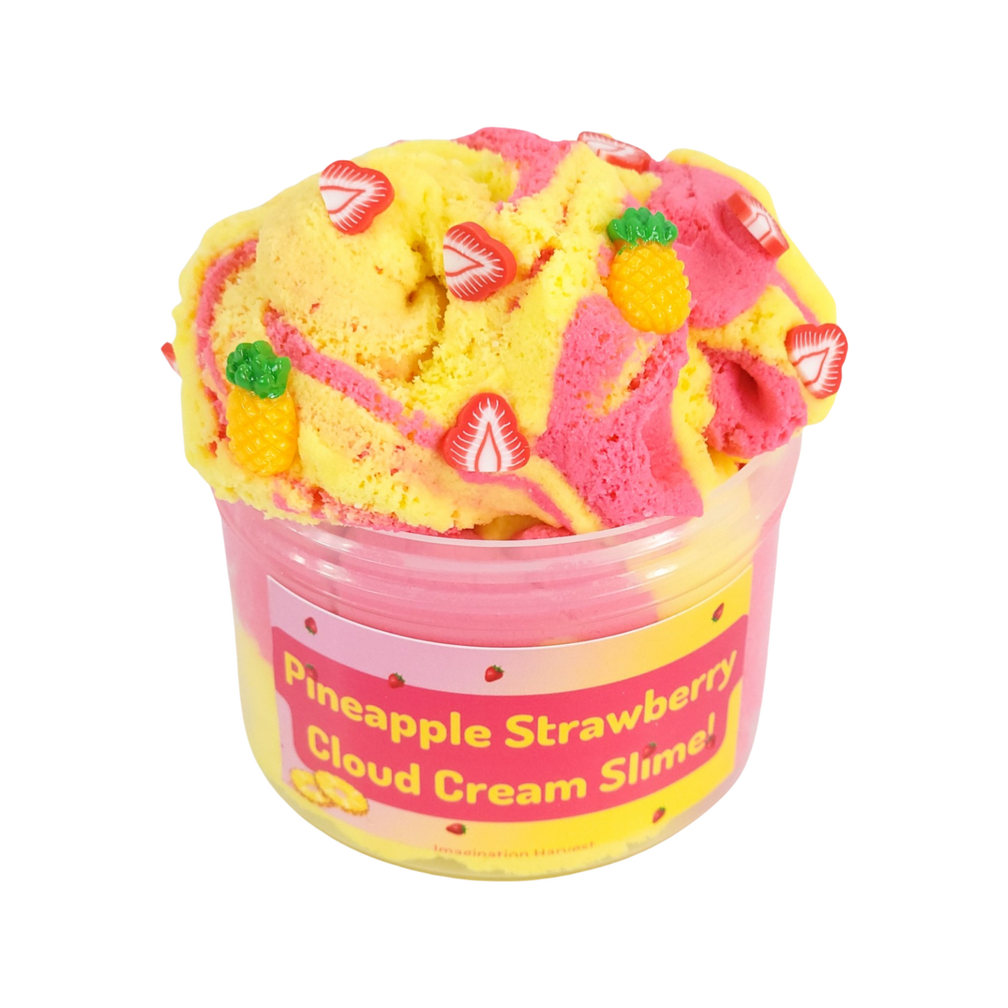 Pineapple Strawberry Cloud Slime